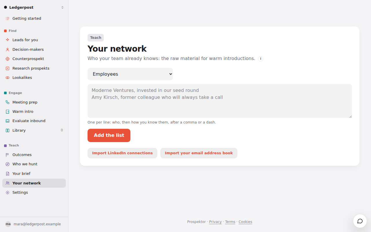 Your network